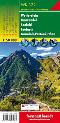 Abbildung von: WK 322, Wetterstein - Karwendel - Seefeld - Leutasch - Garmisch Partenkirchen, Wanderkarte 1:50.000 - Freytag-Berndt und ARTARIA