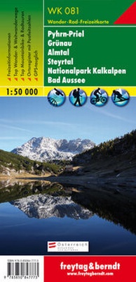 Abbildung von: WK 081 Pyhrn-Priel - Grünau - Almtal - Steyrtal - Nationalpark Kalkalpen - Bad Aussee, Wanderkarte 1:50.000 - Freytag-Berndt und ARTARIA