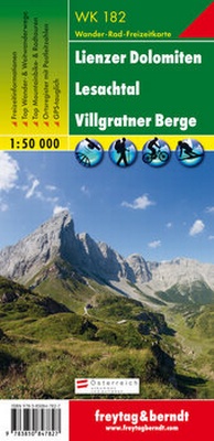 Abbildung von: Lienzer Dolomiten - Lesachtal - Villgratner Berge, Wanderkarte 1:50.000, freytag & berndt, WK 182 - Freytag-Berndt und ARTARIA