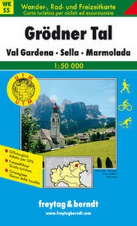 Abbildung von: WK S5 Grödnertal - Val Gardena - Sella - Marmolada, Wanderkarte 1:50.000 - Freytag-Berndt und ARTARIA