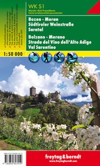 Abbildung von: WK S1, Bozen - Meran - Südtiroler Weinstraße - Sarntal, Wanderkarte 1:50.000 - Freytag-Berndt und ARTARIA