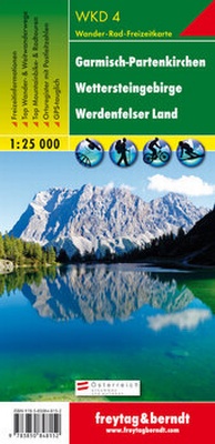 Abbildung von: WKD 4 Garmisch-Partenkirchen - Wettersteingebirge - Werdenfelser Land, Wanderkarte 1:25.000 - Freytag-Berndt und ARTARIA