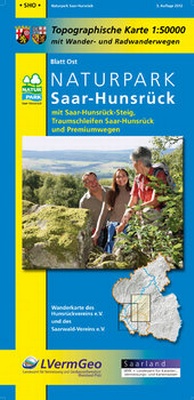 Abbildung von: Naturpark Saar-Hunsrück, Blatt Ost, mit Saar-Hunsrück-Steig, Traumschleifen Saar-Hunsrück und Premiumwegen (Saarland) - Landesamt für Vermessung und Geobasisinformation Rheinland-Pfalz