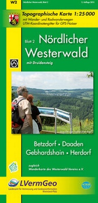 Abbildung von: Nördlicher Westerwald, Blatt 2 - Betzdorf, Daaden, Gebhardshain, Herdorf (WR) - Landesamt für Vermessung und Geobasisinformation Rheinland-Pfalz