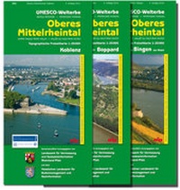 Abbildung von: UNESCO-Welterbe - Oberes Mittelrheintal - Kartenset bestehend aus den Blättern Koblenz, Loreley-Boppard und Rüdesheim am Rhein /Bingen am Rhein (WR) - Landesamt für Vermessung und Geobasisinformation Rheinland-Pfalz