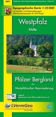 Abbildung von: Westpfalz-Mitte, Pfälzer Bergland mit Westpfälzischer Moorniederung - Landesamt für Vermessung und Geobasisinformation Rheinland-Pfalz