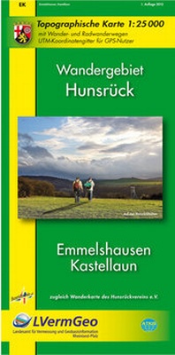 Abbildung von: Wandergebiet Hunsrück - Emmelshausen, Kastellaun - Landesamt für Vermessung und Geobasisinformation Rheinland-Pfalz