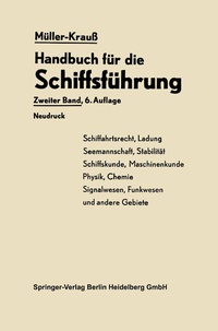 Enlarge image Cover: Handbuch für die Schiffsführung - Springer
