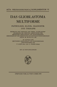 Enlarge image Cover: Das Glioblastoma Multiforme - Springer