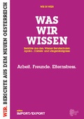Cover: WAS WIR WISSEN. Berichte aus den Wiener Berufsschulen Apollo-, Castelli- und L&auml;ngenfeldgasse - edition IMPORT/EXPORT blinklicht medien rat & tat gmbh