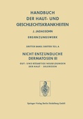 Cover: Nicht Entz&uuml;ndliche Dermatosen III/A - Springer