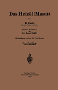 Cover: Das Heiz&ouml;l (Masut) - Springer