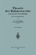 Cover: Theorie der Rahmenwerke auf neuer Grundlage - Springer