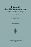 Cover: Theorie der Rahmenwerke auf neuer Grundlage - Springer