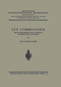 Cover: Lex Commissoria - Springer