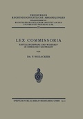 Cover: Lex Commissoria - Springer