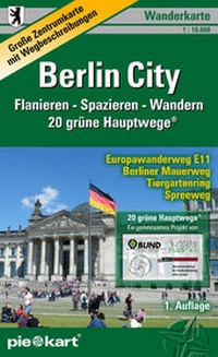 Abbildung von: Berlin City  1 : 10.000  Wanderkarte - PIEKART