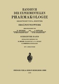 Cover: Handbuch der Experimentellen Pharmakologie - Springer