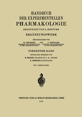 Cover: Handbuch der Experimentellen Pharmakologie - Springer