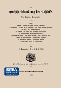 Abbildung von: Die chemische Behandlung der Rohstoffe - Springer