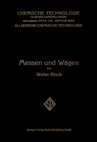 Enlarge image Cover: Messen und Wägen - Springer