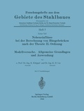 Cover: Nebeneinfl&uuml;sse bei der Berechnung von H&auml;ngebr&uuml;cken nach der Theorie II. Ordnung. Modellversuche. Allgemeine Grundlagen und Anwendung - Springer