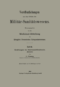 Abbildung von: Kraftwagen im Heeressanitätsdienste - Springer