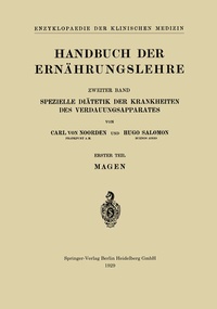 Abbildung von: Handbuch der Ernährungslehre - Springer