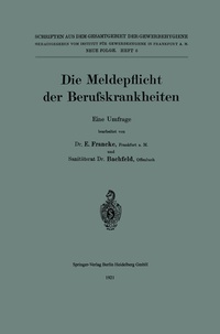 Abbildung von: Die Meldepflicht der Berufskrankheiten - Springer