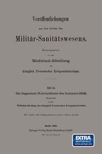 Abbildung von: Die Hagenauer Ruhrepidemie des Sommers 1908 - Springer