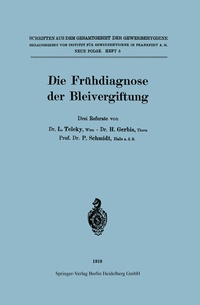 Abbildung von: Die Frühdiagnose der Bleivergiftung - Springer