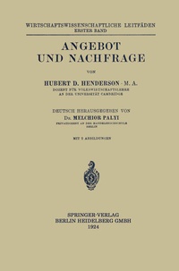 Enlarge image Cover: Angebot und Nachfrage - Springer