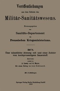 Cover: &Uuml;ber k&uuml;nstliche Atmung mit und ohne Zufuhr von hochprozentigem Sauerstoff - Springer