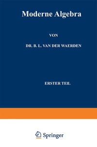 Enlarge image Cover: Moderne Algebra - Springer
