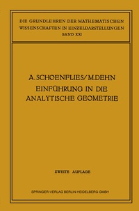 Abbildung von: Einführung in die Analytische Geometrie der Ebene und des Raumes - Springer