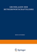 Cover: Grundlagen der Betriebswirtschaftslehre - Springer