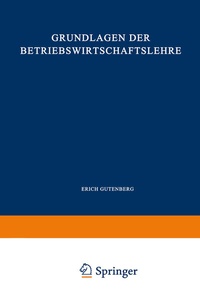 Abbildung von: Grundlagen der Betriebswirtschaftslehre - Springer