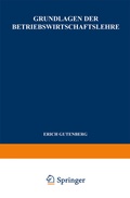 Cover: Grundlagen der Betriebswirtschaftslehre - Springer