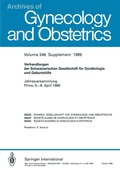 Cover: Verhandlungen der Schweizerischen Gesellschaft f&uuml;r Gyn&auml;kologie und Geburtshilfe - Springer