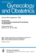 Cover: Verhandlungen der Schweizerischen Gesellschaft f&uuml;r Gyn&auml;kologie und Geburtshilfe - Springer