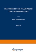 Cover: Staatsrecht und Staatspraxis von Grossbritannien - Springer