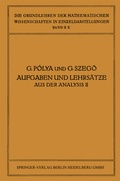 Cover: Aufgaben und Lehrs&auml;tze aus der Analysis - Springer