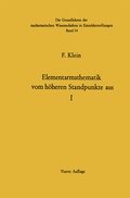 Cover: Elementarmathematik Vom H&ouml;heren Standpunkte Aus - Springer