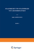 Cover: Staatsrecht und Staatspraxis von Grossbritannien - Springer