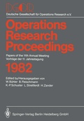 Cover: Operations Research Proceedings 1982 - Springer