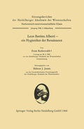 Cover: Leon Battista Alberti - ein Hygieniker der Renaissance - Springer