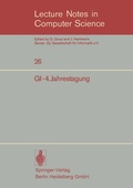 Cover: GI-4.Jahrestagung - Springer