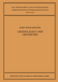 Abbildung von: Vorlesungen über Grundlagen der Geometrie - Springer