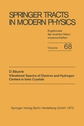 Cover: Vibrational Spectra of Electron and Hydrogen Centers in Ionic Crystals - Springer