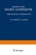 Cover: Handbuch der Gesamten Augenheilkunde - Springer